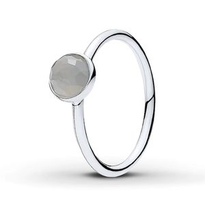 Pandora Moonstone Droplet Ring